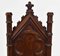 Chaises d'Entrée Gothiques Antiques en Noyer, 1850s, Set de 2 4