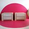 Postmodern Plaster and Pine Bedside Cabinets, USA, 1980s, Set of 2, Image 3