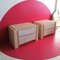 Postmodern Plaster and Pine Bedside Cabinets, USA, 1980s, Set of 2 2