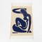 Vintage Blue Nude Tapestry, 1980s 1