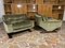 Mid-Century Italian Lounge Chairs in Olive Green Velvet by Franz Sartori for Flexform, Set of 2 5
