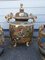 Large Antique Meiji Satsuma Moriage Vases and Burners, Japan, Set of 7 14