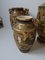 Large Antique Meiji Satsuma Moriage Vases and Burners, Japan, Set of 7, Image 6