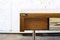 Großer italienischer Schreibtisch aus Aluminium Holz & Glas von Trau, 1960er 8