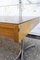 Großer italienischer Schreibtisch aus Aluminium Holz & Glas von Trau, 1960er 5