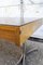 Large Italian Desk in Aluminum Wood and Glass from Trau, 1960s 5