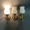 Vintage Wall Lights in Iron, 1940, Set of 3 3