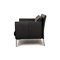 Divano a due posti Walter Knoll Jason in pelle nera di Walter Knoll / Wilhelm Knoll, Immagine 12