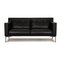 Walter Knoll Jason Leather Sofa Black Two Seater Couch Function From Walter Knoll / Wilhelm Knoll, Image 1