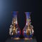 Porcelain & Gilded Vases in the style of Jacob Petit, Set of 2 9