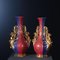 Porcelain & Gilded Vases in the style of Jacob Petit, Set of 2 10