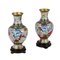 Porcelain Cloisonne Vases, China, 1960s-1970s, Set of 2 1