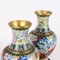 Porcelain Cloisonne Vases, China, 1960s-1970s, Set of 2 3
