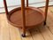 Mid-Century Danish Teak Serving Trolley with Tray, 1960s, Set of 2, Image 10