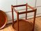 Mid-Century Danish Teak Serving Trolley with Tray, 1960s, Set of 2, Image 3