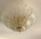 Lámpara de araña con hojas de cristal de Murano, años 90, Imagen 1