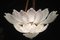 Lámpara de araña con hojas de cristal de Murano, años 90, Imagen 3