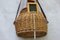 Primitive Fishing Basket with Two Wooden Live Bait Boxes, Set of 3, Image 10