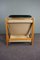 Fauteuil Vintage en Bois et Lin, Danemark 5