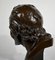 After J.A. Houdon, Voltaire Sculpture, 19th-Century, Bronze 12