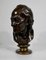 After J.A. Houdon, Voltaire Sculpture, 19th-Century, Bronze 1