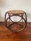 Vintage Bentwood & Wicker Stool in Style of Thonet, Image 1