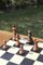 Tavolo da scacchi moderno in legno e acciaio, Francia, anni '50, Immagine 8