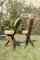 French Brutalist Chair in Wood, Straw and Iron by Audoux Minet, 1950s, Image 5