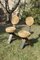 Brutalistischer französischer Stuhl aus Holz, Stroh & Eisen von Audoux Minet, 1950er 6