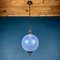 Vintage Blue Murano Sphere Ball Pendant Lamp, Italy, 1970s 9