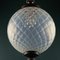 Vintage Blue Murano Sphere Ball Pendant Lamp, Italy, 1970s 7