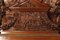 Chimenea francesa antigua esculpida de madera, Imagen 8
