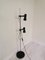 Mid-Century Modern Black Metal Adjustable Floor Reading Lamp with 2 Spot Lights, 1970s 2