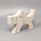 Travertine Scottish Terrier Sculpture by Enzo Mari for f.lli Mannelli, 1970s 4