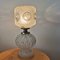 Lampe de Bureau Style Art Déco en Verre Taillé, 1950s 4