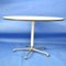 Vintage Round Dining Tablein Aluminum with White Top by Herman Miller, 1970s 2