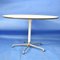 Vintage Round Dining Tablein Aluminum with White Top by Herman Miller, 1970s, Image 2