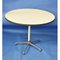 Vintage Round Dining Tablein Aluminum with White Top by Herman Miller, 1970s, Image 1
