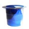 Clear Blue Matt Blue and Matt White Babel L Ice Bucket by Gaetano Pesce for Fish Design 2