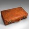 Large Antique English Leather Suitcase, Image 8