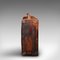 Large Antique English Leather Suitcase, Image 5