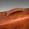 Large Antique English Leather Suitcase, Image 9