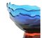 Grand Vase Collina Extra Colour, Design Fish par Gaetano Pesce, Bleu Clair Clair, Bleu Clair, Rubis Foncé 2