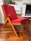 Fauteuil Mid-Century Rouge, Danemark, 1960s 3