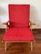 Fauteuil Mid-Century Rouge, Danemark, 1960s 1