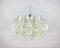 Mid-Century Acrylic Glass and Metal Chandelier by ME Marbach Leuchten 2