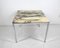 German Coffee Table in Marble with Chrome Frame, 1960s 1