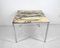 German Coffee Table in Marble with Chrome Frame, 1960s, Image 1