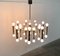 Mid-Century German Space Age Chandelier from Doria Leuchten, 1960s, Image 2