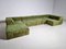Trio Modular Sofa in Green Teddy Fabric by Team Form Ag for COR, 1970s, Set of 6 3